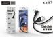 Кабель ANSTY S-045-I Type-C кутовий Nylon 2.4A 1M Чорний