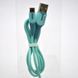 Кабель ANSTY Z-027-A LED Micro USB 3A 1M Blue