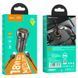 Автомобільний зарядний пристрій Hoco Z46 Blue Whale USB-A 18W QC3 з кабелем USB to Type-C Metal Grey