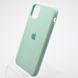Чохол накладка Silicon Case для iPhone 11 Denim blue/Світло-зелений