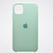Чохол накладка Silicon Case для iPhone 11 Denim blue/Світло-зелений