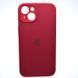 Силіконовий чохол накладка Silicon Case Full Camera для iPhone 15 Plus Rose Red