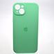 Силиконовый чехол накладка Silicon Case Full Camera для iPhone 15 Rehmannia Green