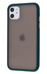 Чохол з напівпрозорою задньою кришкою Matte Color Case TPU для iPhone 11 6.1" Green