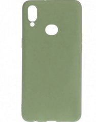 Чехол накладка Soft Touch TPU Case for Samsung A10S Light Green