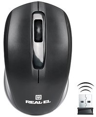 Мышка беспроводная REAL-EL RM-304 Wireless Black