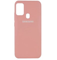 Чехол накладка Full Silicon Cover для Samsung A217 Galaxy A21s Pink