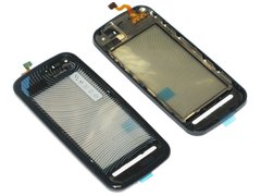 Сенсор (тачскрін) Nokia 5800 з синьою рамкою High Copy