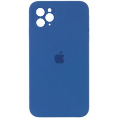 Чехол накладка Silicon Case Full Cover Full Camera для iPhone 11 Pro Max Dark Blue