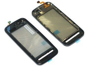Сенсор (тачскрин) Nokia 5800 с синей рамкой HC