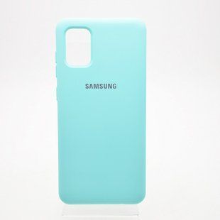 Чехол накладка Full Silicon Cover для Samsung A315 Galaxy A31 Sea Blue