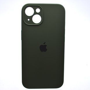 Силиконовый чехол накладка Silicon Case Full Camera для iPhone 15 New Green