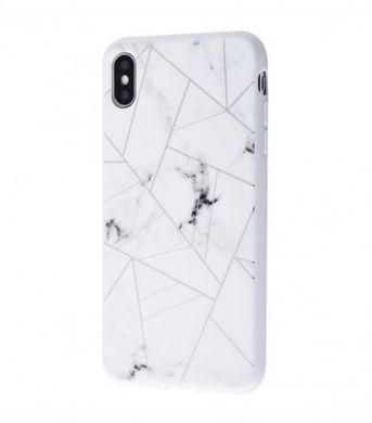 Мраморный чехол Habitu Avani Marble (TPU) для iPhone Xs Max (white)