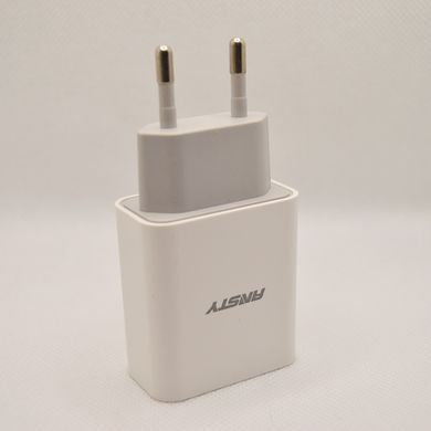 Сетевое зарядное устройство ANSTY C-005-A с Micro USB кабелем 1USB 2.4A White