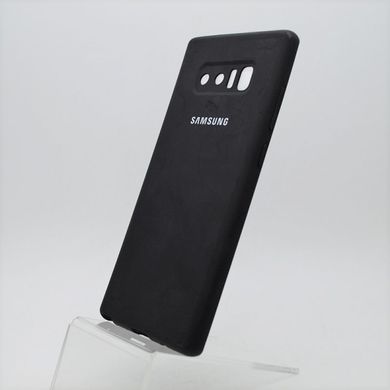 Матовий чохол New Silicon Cover для Samsung N950 Galaxy Note 8 Black Copy