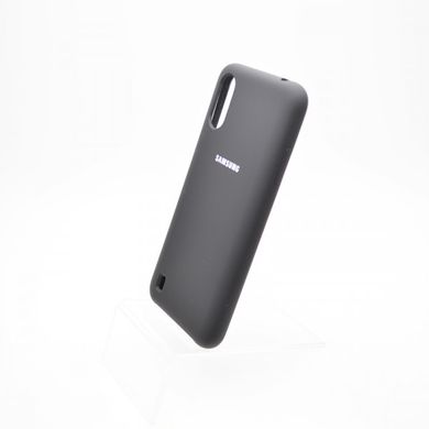 Чохол накладка Silicon Cover для Samsung A015 Galaxy A01 Black