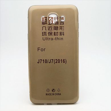 Ультратонкий силиконовый чехол SGP UltraSlim NEW Samsung J710 Galaxy J7 (2016) Coffe