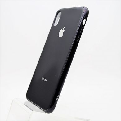 Чохол глянцевий з логотипом Glossy Silicon Case для iPhone XS Max Black