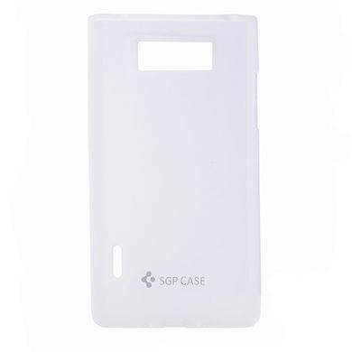 Чехол накладка силикон SGP LG P785 Optimus F5 White
