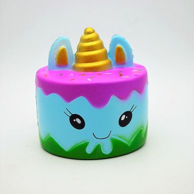 Ароматная игрушка-антистресс Squishy Antistress Cake Unikorn Blue