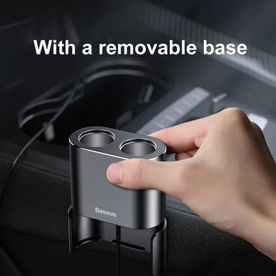 Автомобильное зарядное устройство для Baseus High Efficiency 2 USB 3.1A + 2 прикуривателя 80W Черный (CRDYQ-01)