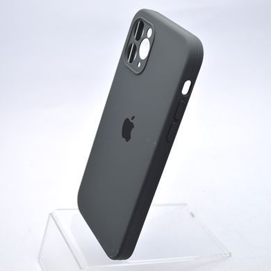 Чехол силиконовый с квадратными бортами Silicon case Full Square для iPhone 11 Pro Dark Gray