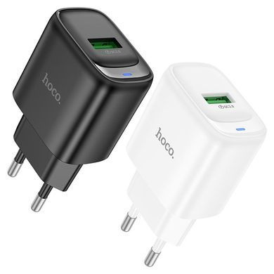 Сетевое зарядное устройство Hoco C140A Smart QC3.0 (1USB/3A) Black