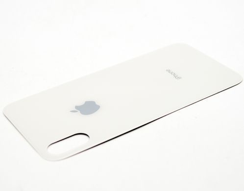 Задня кришка Apple iPhone XS Max Silver Original (з великим отвором під камеру)