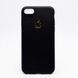 Чехол силикон TPU Leather Case iPhone 7G/8 Black тех. пакет