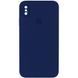 Чохол накладка Silicon case Full Square для iPhone X/iPhone Xs Midnight Blue