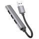 HUB USB Hoco HB26 4in1 adapter (USB-A to 1USB3.0+3USB2.0) Metal Grey