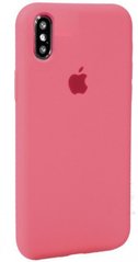 Чехол матовый с логотипом Silicon Case Full Cover для iPhone 7/8/SE 2020 Hot Pink