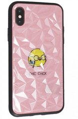 Стеклянный чехол Romb Glass TPU Case для iPhone 7/8/SE 2020 (Pink Chic)