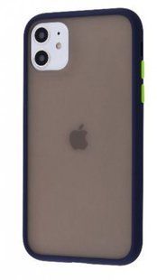 Чехол с полупрозрачной задней крышкой Matte Color Case TPU для iPhone 11 6.1" Blue