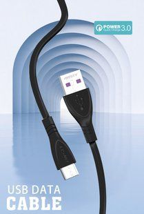 Кабель ANSTY Z-14-A Micro USB 3A 1M Черный