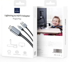 Кабель WiWu X7L Lightning to HDMI Cable HDTV 1M Grey