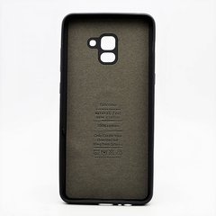 Матовий чохол New Silicon Cover для Samsung A730 Galaxy A8 Plus (2018) Black Copy