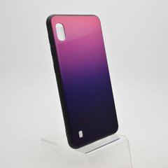 Стеклянный чехол Gradient Glass Case для Samsung A105/M105 Galaxy A10/M10 Pink-Violet
