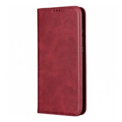 Чехол-книжка  Leather Fold для Xiaomi Redmi Note 10/Redmi Note 10S Red