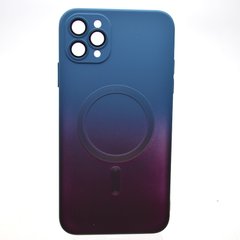Чехол накладка с MagSafe Bright Case для Apple iPhone 11 Pro Max Plum-Blue