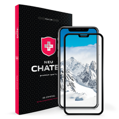 Защитное стекло +NEU Chatel Full 3D Crystal with Mesh для Apple iPhone XR/iPhone 11 Black