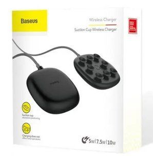 Беспроводная зарядка Baseus Suction Cup Black WXXB-02