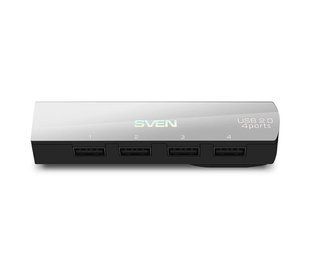 USB HUB (юсб хаб) Sven HB-891 (4xUSB 2.0) Silver