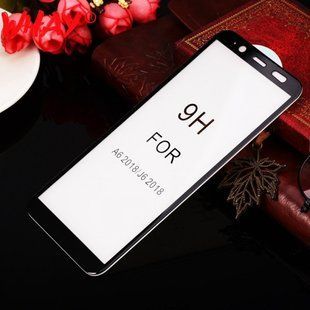 Защитное стекло 5D for Samsung A600 Galaxy A6/J600 Galaxy J6 (2018) (0.33mm) Black тех. пакет