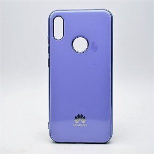 Чехол глянцевый с логотипом Glossy Silicon Case для Huawei Y6 2019/Honor 8A Violet