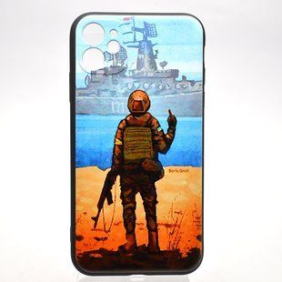 Чехол с патриотическим принтом TPU Print Ukrainian Brand для iPhone 11