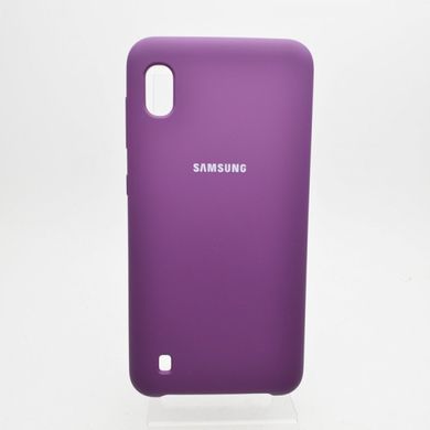 Чехол накладка Silicon Cover for Samsung A105/M105 Galaxy A10/M10 Bright Violet (C)
