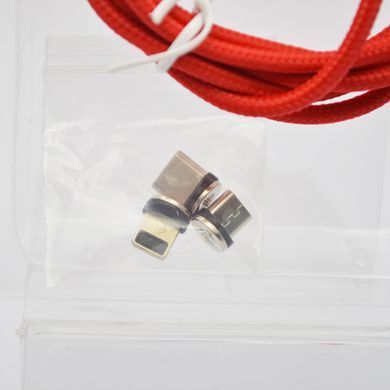 Кабель магнітний 3 в 1 Hoco U98 (Micro/Type-C/Lightning) Red