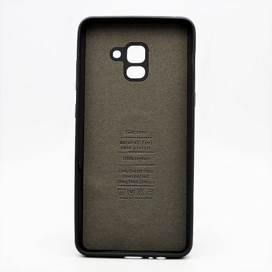 Матовий чохол New Silicon Cover для Samsung A730 Galaxy A8 Plus (2018) Black Copy