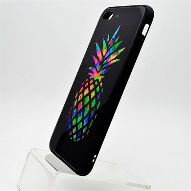 Стеклянный чехол с рисунком (принтом) Glass Case My Style (Glass+TPU) для iPhone 7 Plus/8 Plus Mix